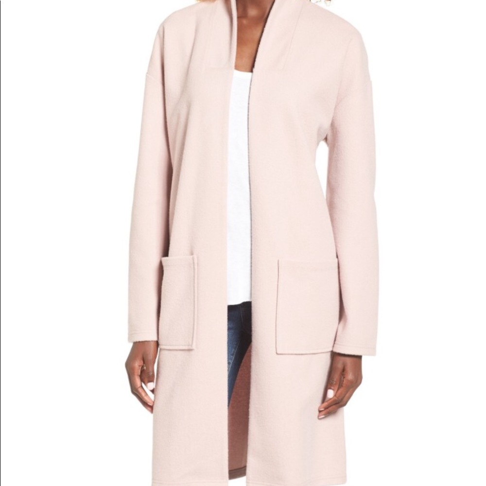 Nordstrom Leith pink overcoat!